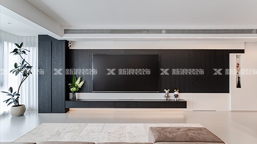 私宅美學180㎡ 黑白極簡主義空間|長沙全屋整裝